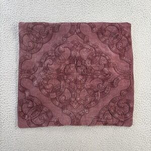 Pottery Barn Drew Pillow Cover 18x18 Embroidered Fig Indoor Boho